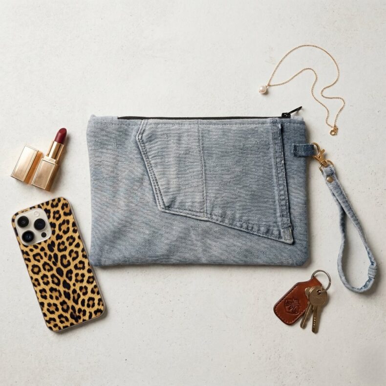 קלאץ מג'ינס ממוחזר - ג'ינס בהיר - מבצע רק ליריד של נתנאלה