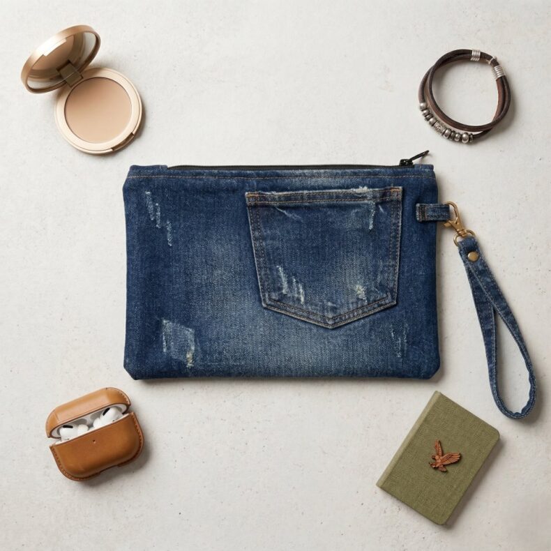 קלאץ מג'ינס ממוחזר - ג'ינס בהיר - מבצע רק ליריד של נתנאלה